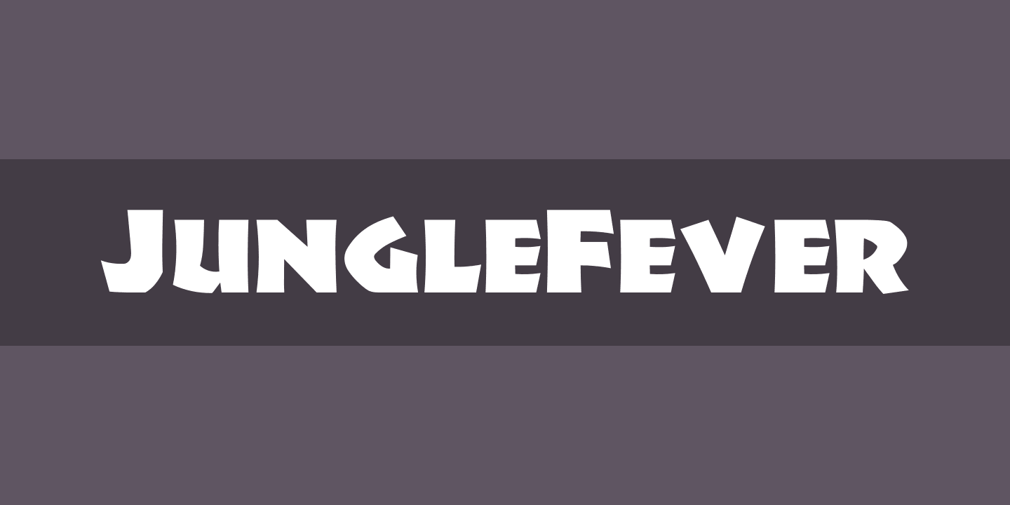 JungleFever Font preview